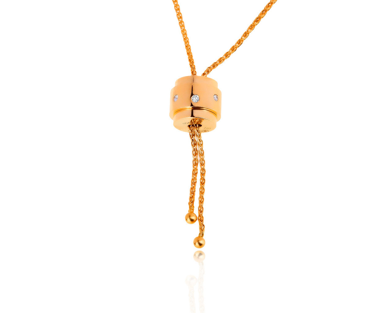 Оригинальное золотое колье с бриллиантами 0.15ct Piaget 191219/13 Оригинальное золотое колье с бриллиантами 0.15ct Piaget 191219/13