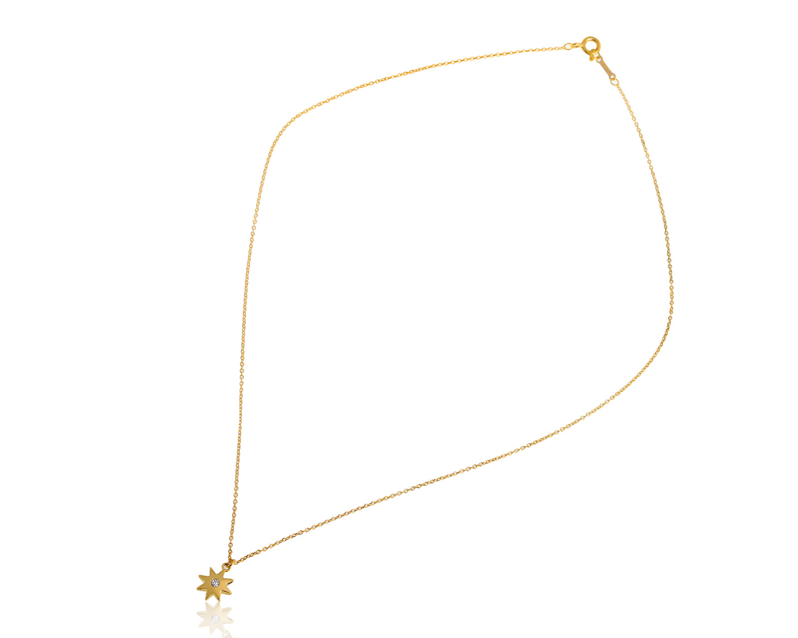 Оригинальный золотой кулон с бриллиантом 0.03ct Tiffany&Co Paloma Picasso