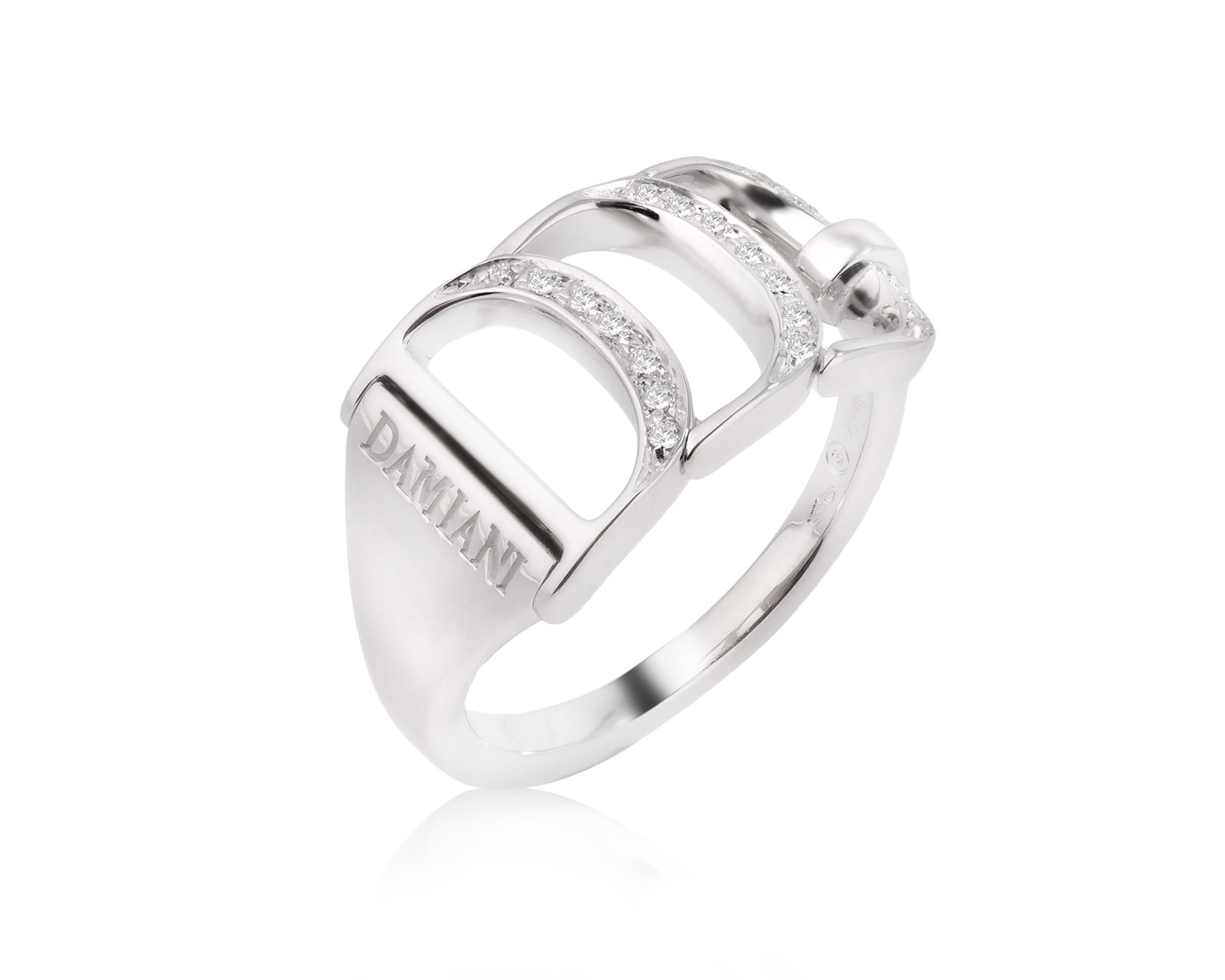 Оригинальное золотое кольцо с бриллиантами 0.10ct Damiani Damianissima 240126/11