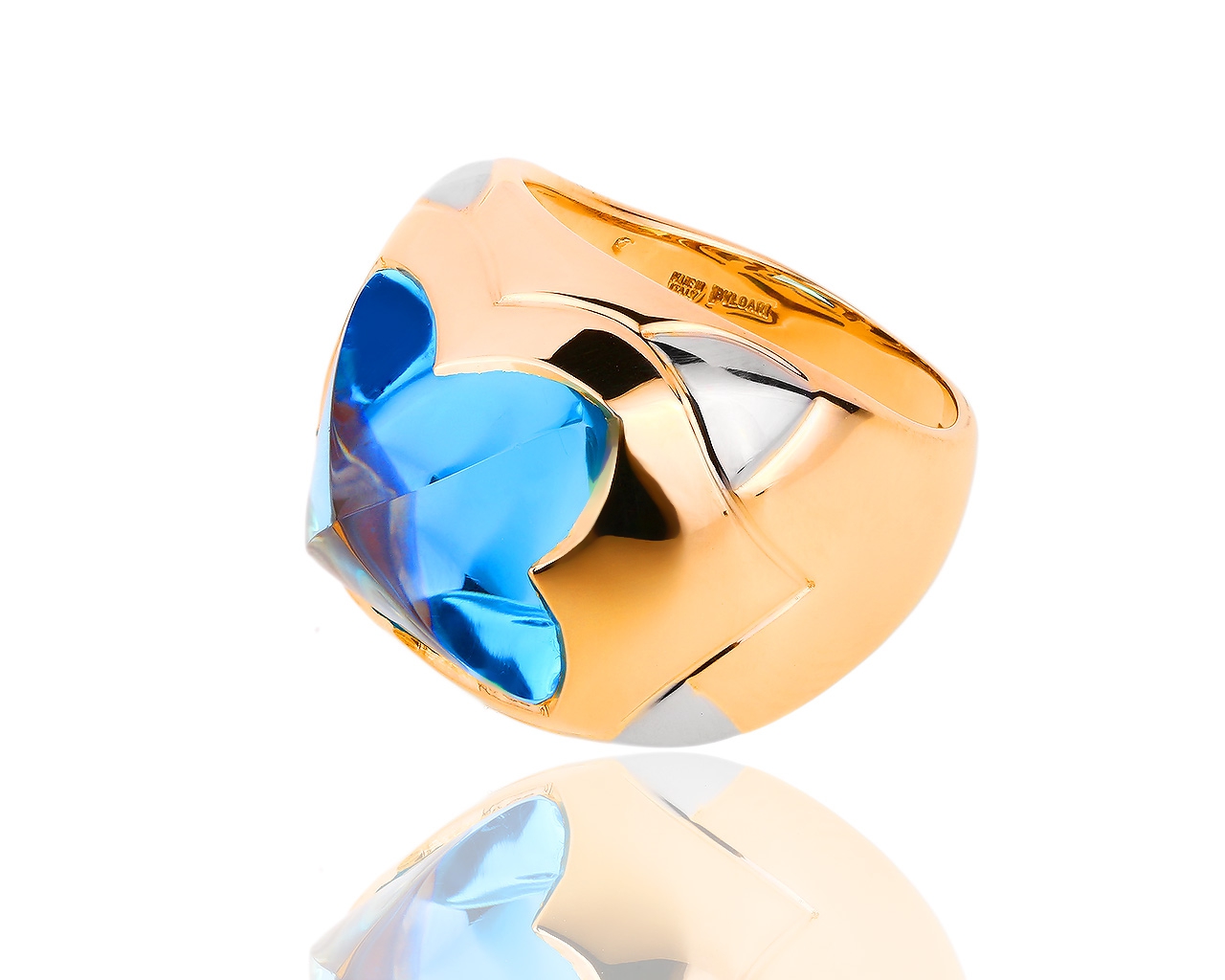 Золотое кольцо с топазом Bvlgari Piramide 120818/1