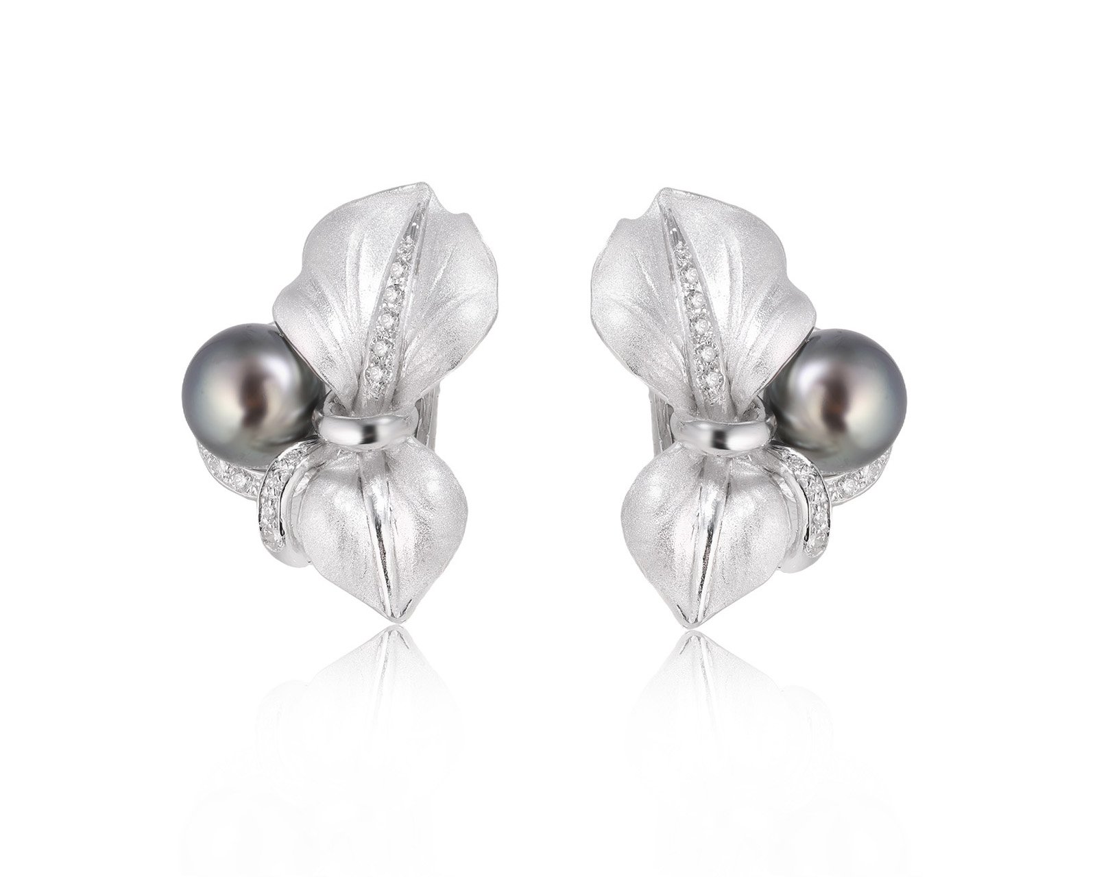 Оригинальные золотые серьги с жемчугом 9.50 мм Annamaria Cammilli 221125/3