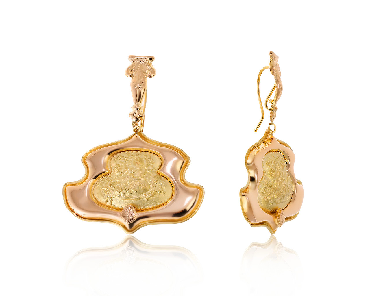 Оригинальные золотые серьги Ivo Spina