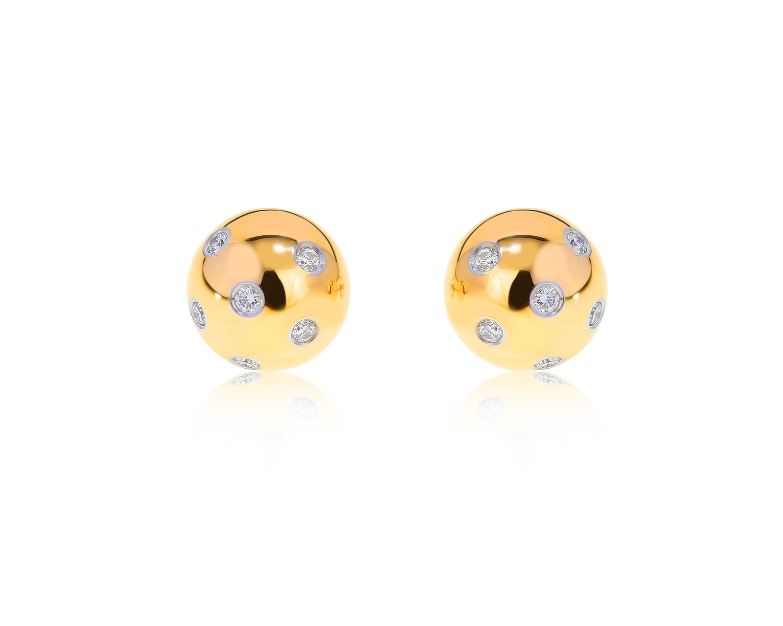 Оригинальные золотые серьги Tiffany&Co Etoile