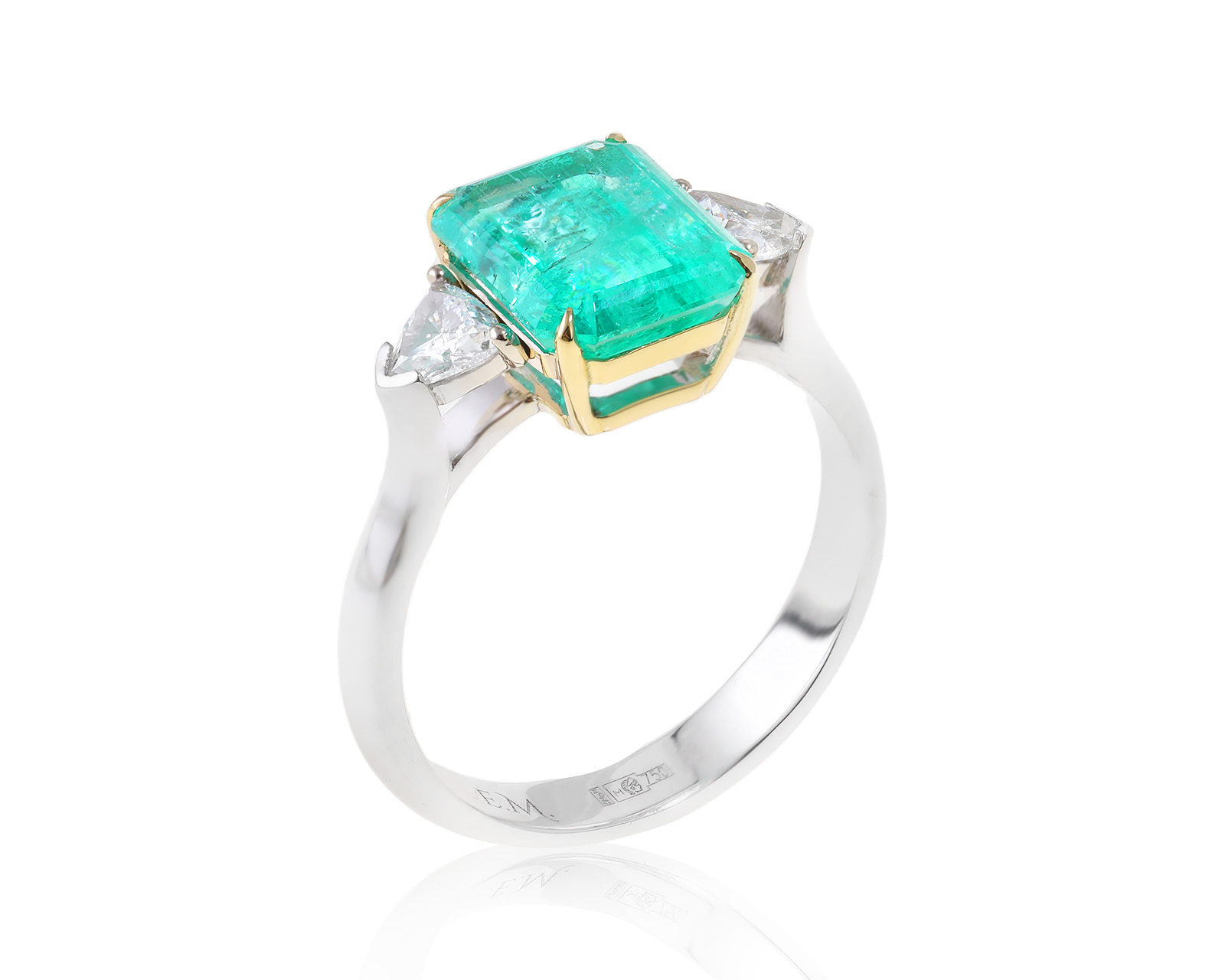 Золотое кольцо с изумрудом 2.87ct Evgeny Matveev 130224/5