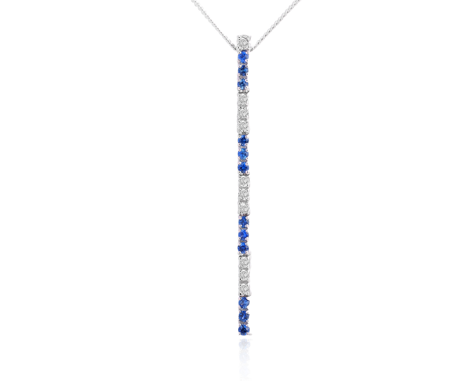 Оригинальное золотое колье с сапфирами 0.25ct Filk 180525/6 Оригинальное золотое колье с сапфирами 0.25ct Filk 180525/6