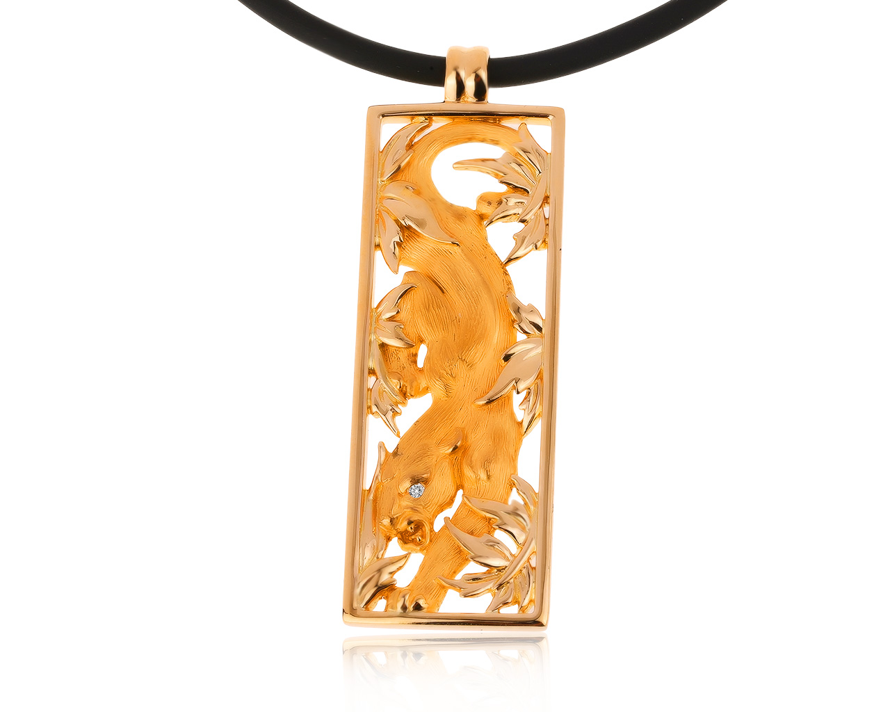 Оригинальный золотой кулон с бриллиантом 0.01ct Magerit 101020/4