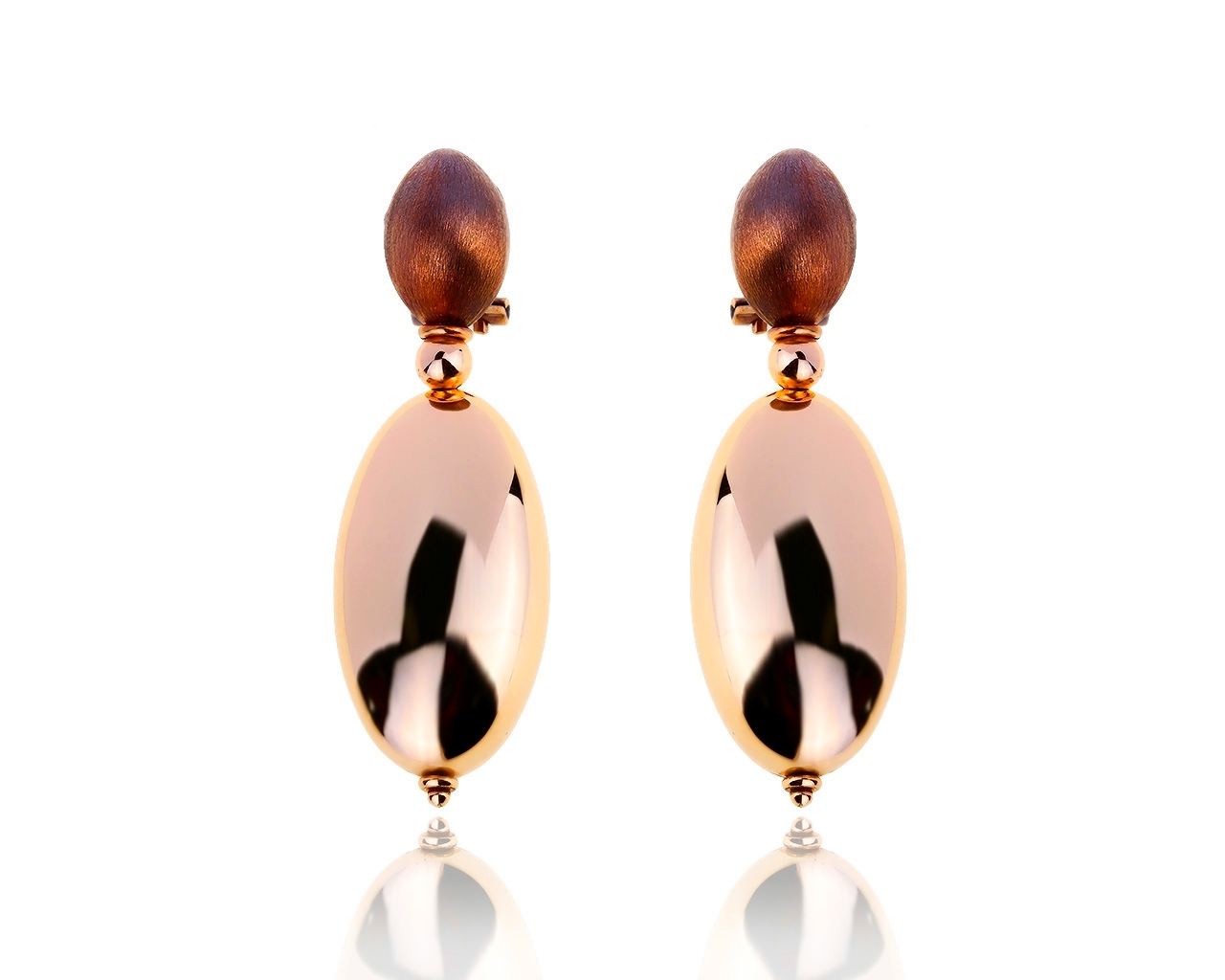 Оригинальные золотые серьги Roberto Bravo 020619/2