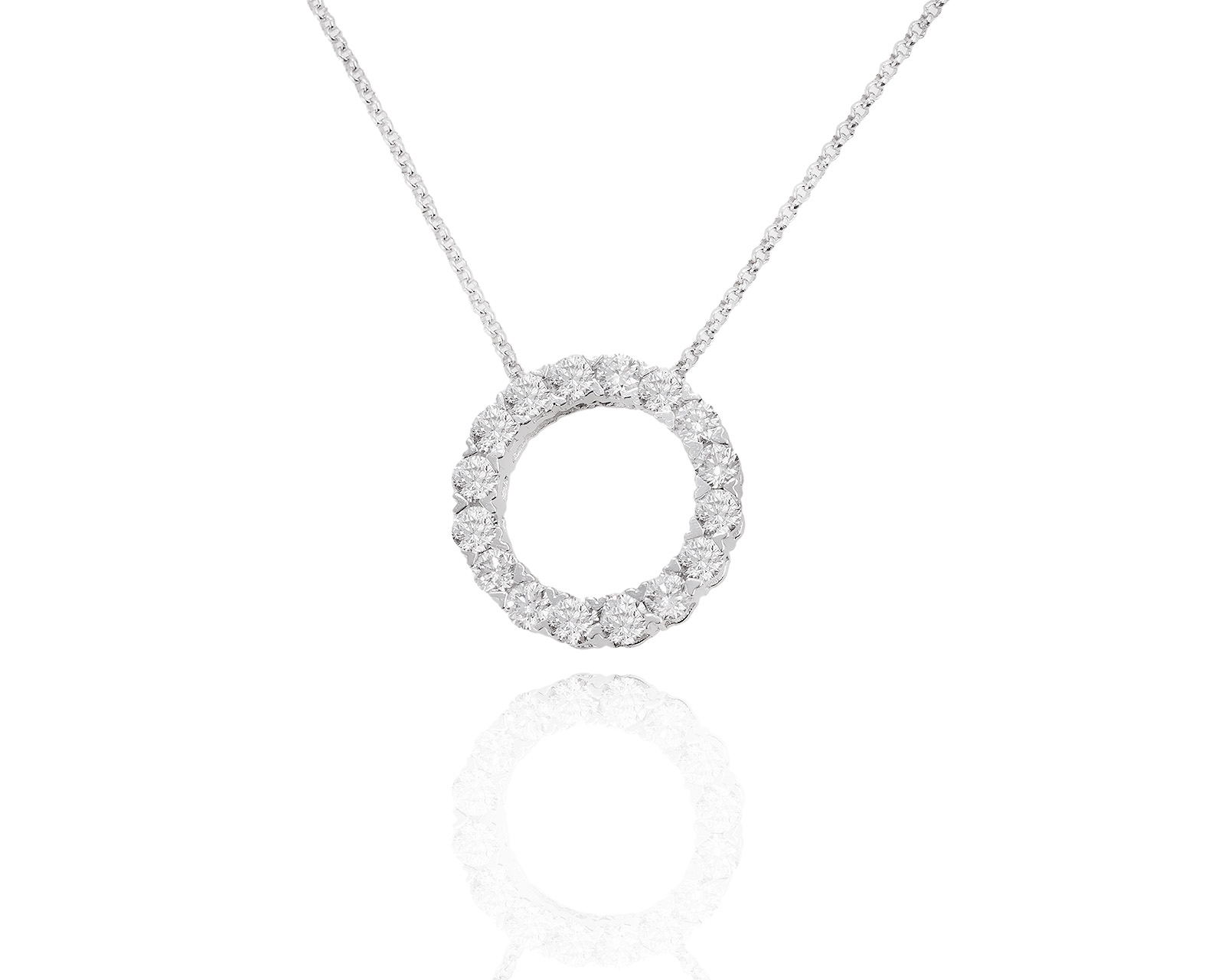 Золотое колье с бриллиантами 0.72ct 040124/3