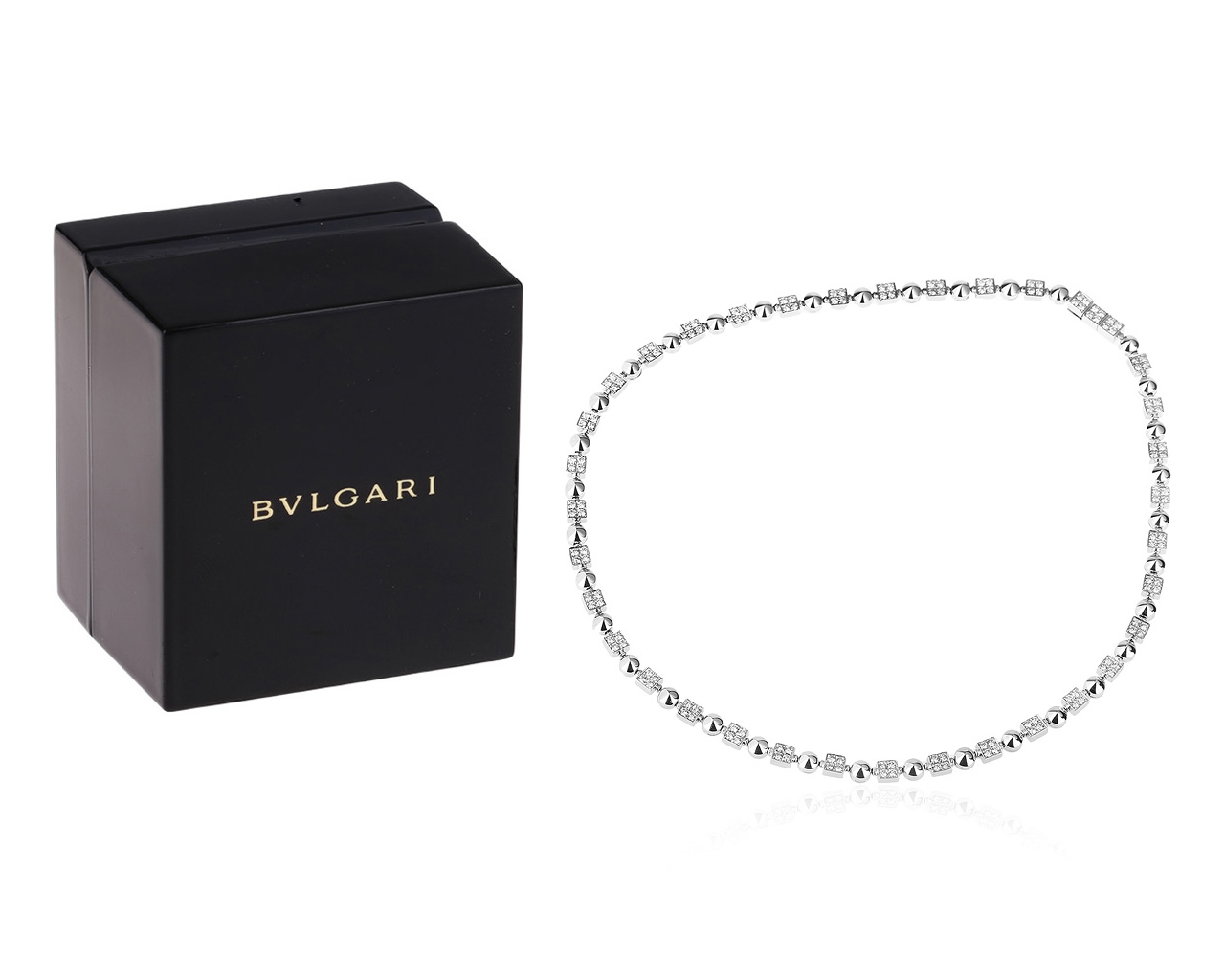 Золотое колье с бриллиантами 3.02ct Bvlgari Lucia