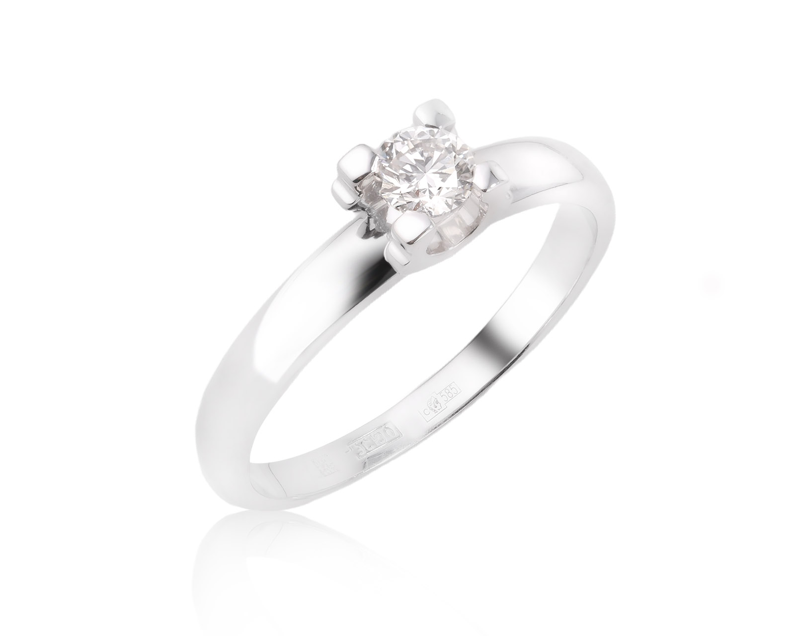 Оригинальное золотое кольцо с бриллиантом 0.25ct Constantin Artmayer 271125/КМ226