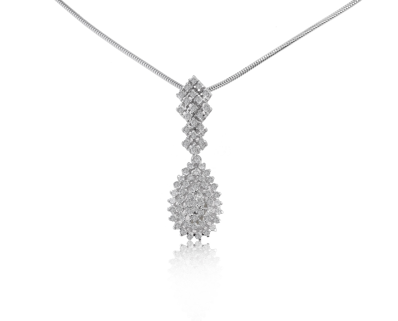 Завораживающий золотой кулон с бриллиантами 0.82ct 080821/3