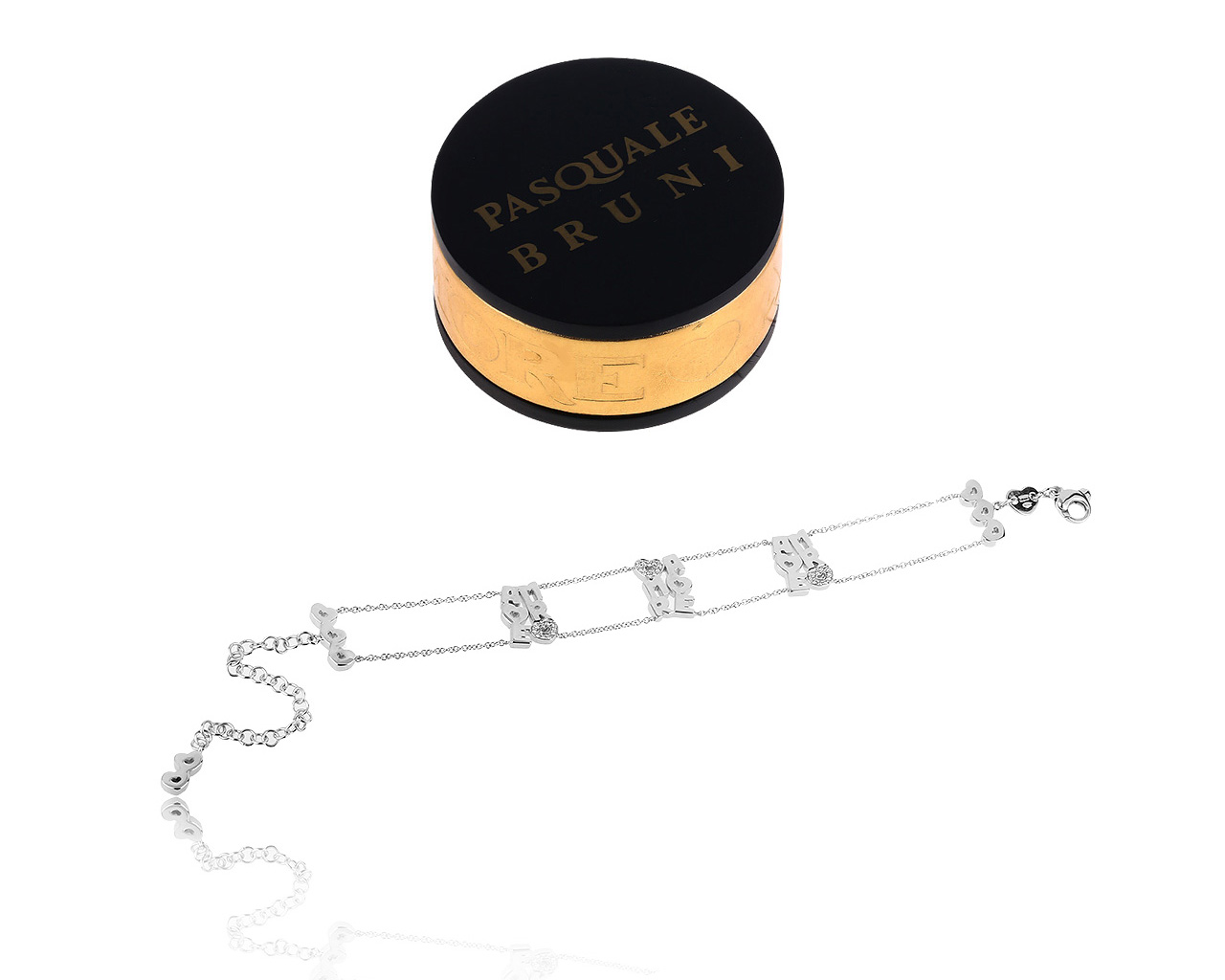 Оригинальный золотой браслет с бриллиантами 0.15ct Pasquale Bruni