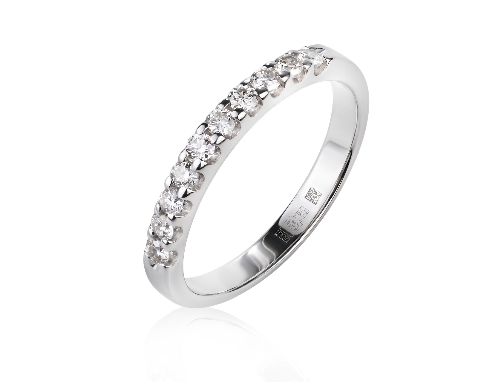 Золотое кольцо с бриллиантами 0.34ct 240226/4