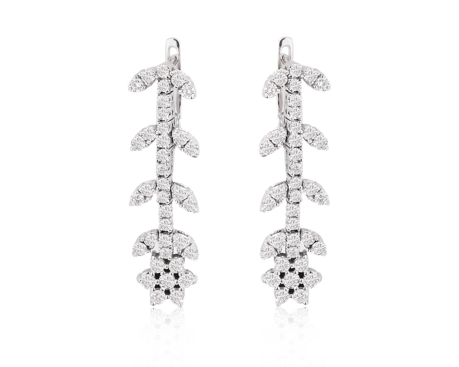 Золотые серьги с бриллиантами 1.38ct 250925/5