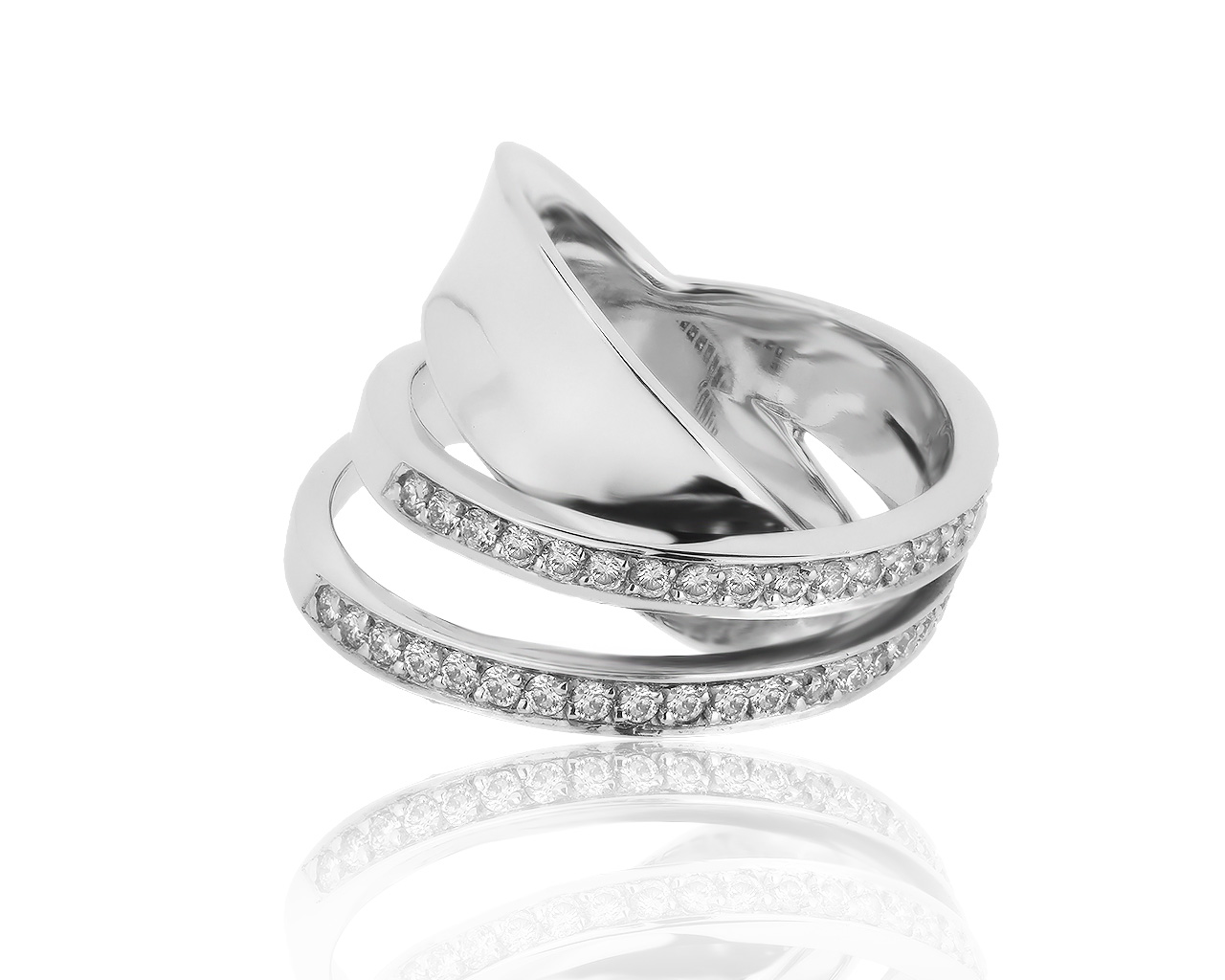 Изумительное золотое кольцо с бриллиантами 0.55ct 090819/11