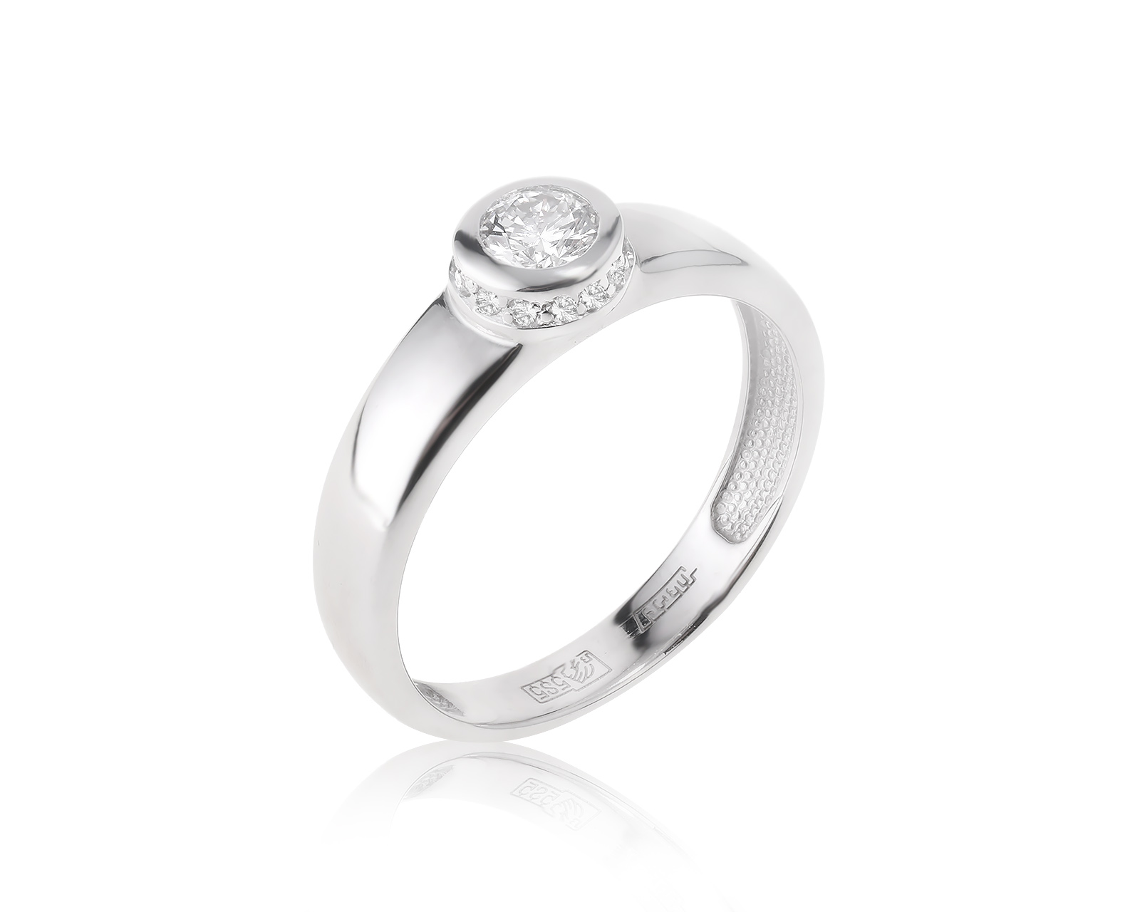 Золотое кольцо с бриллиантами 0.23ct 160823/5