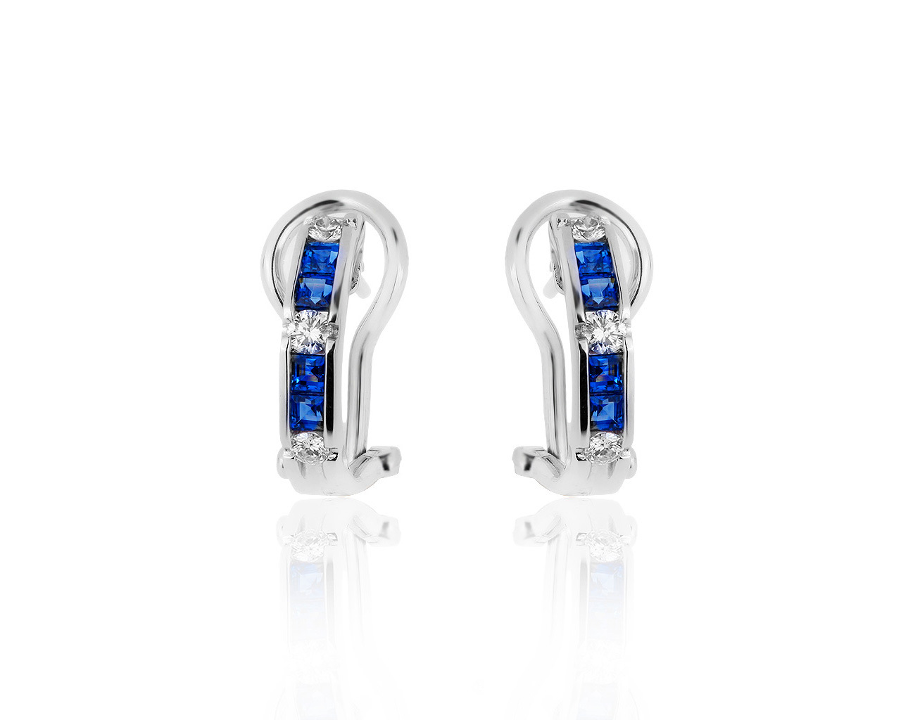 Оригинальные золотые серьги с сапфирами 0.48ct Mauro Conti 151219/5