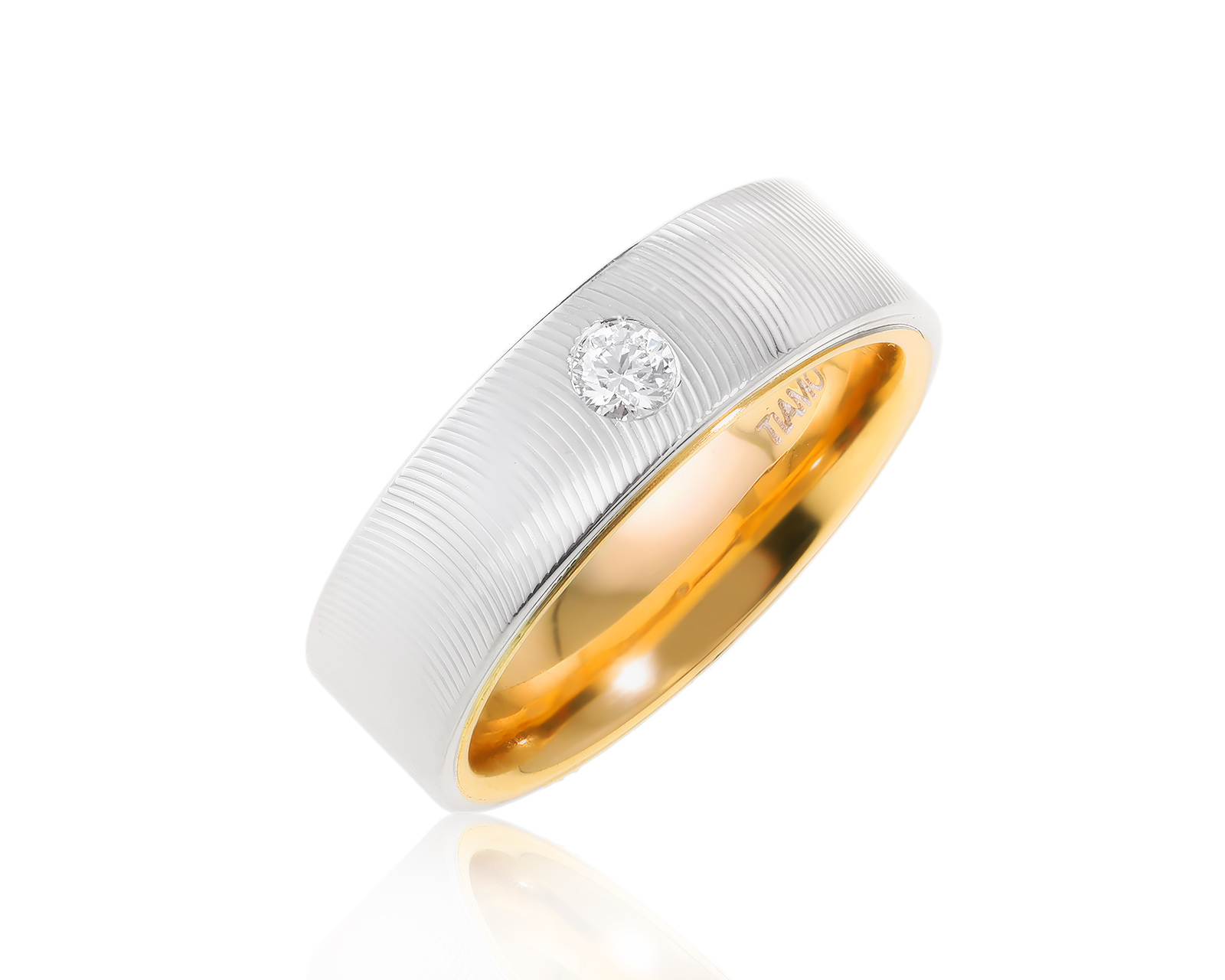 Оригинальное золотое кольцо Tiamo