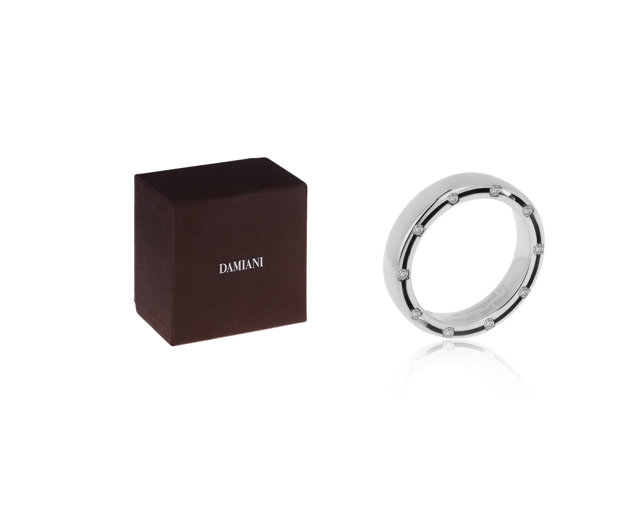 Оригинальное золотое кольцо с бриллиантами 0.20ct Damiani