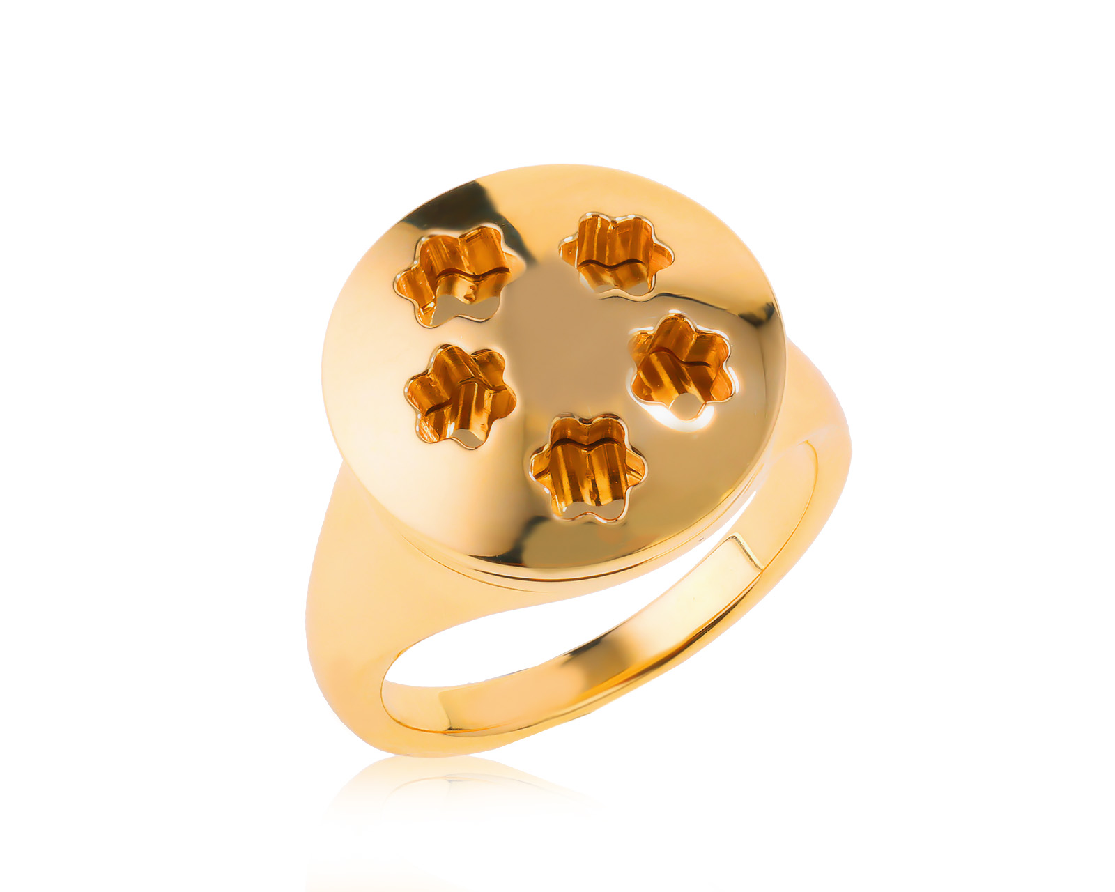 Оригинальное золотое кольцо Montblanc