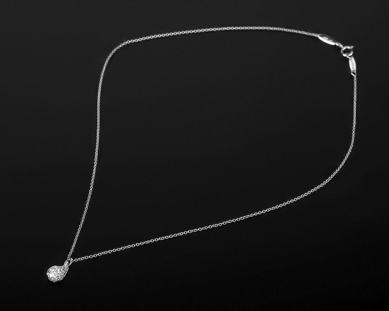 Платиновый кулон с бриллиантами 0.75ct Tiffany&Co Elsa Peretti 