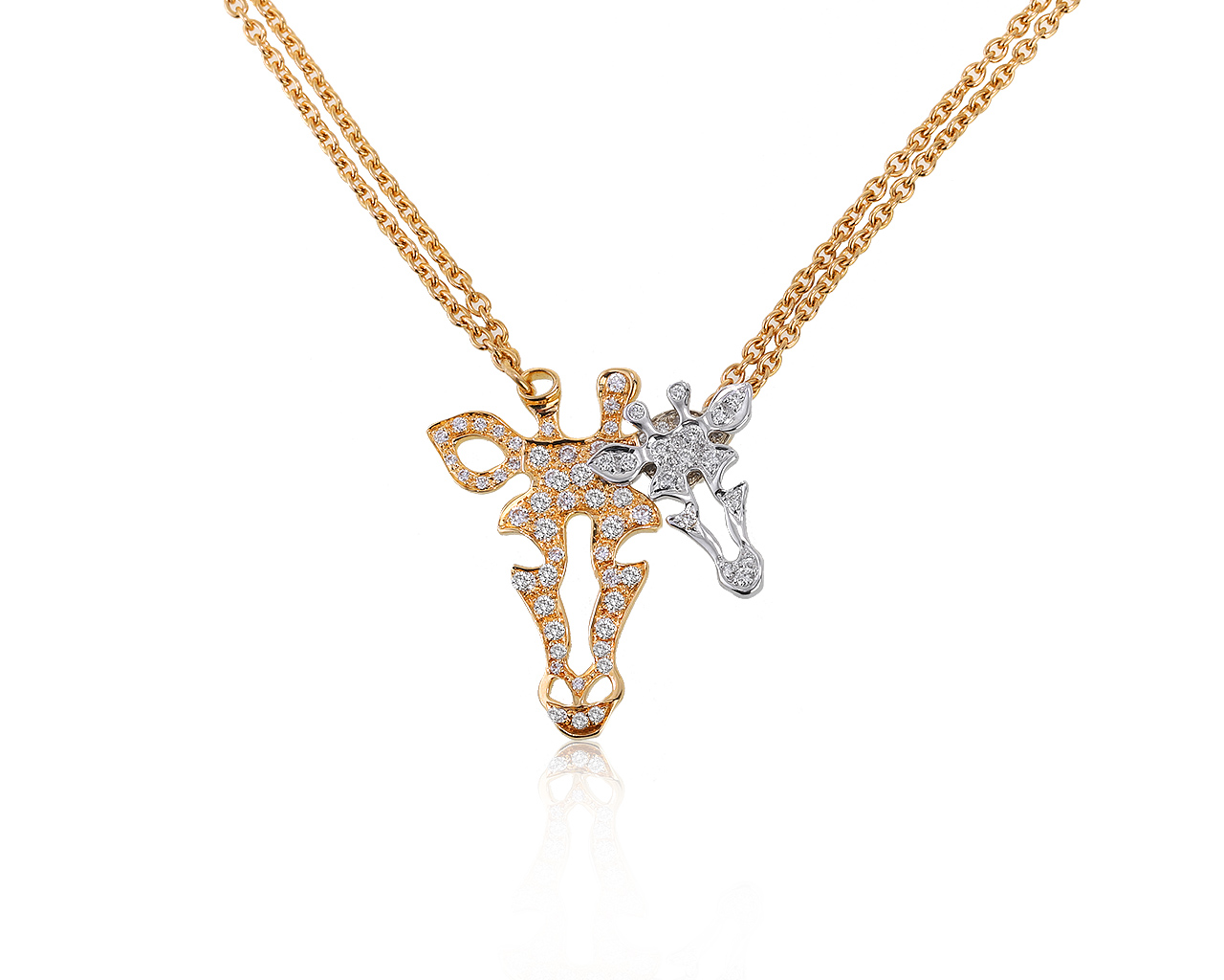 Оригинальный золотой кулон с бриллиантами 0.52ct Carrera y Carrera Giraffe 260421/4