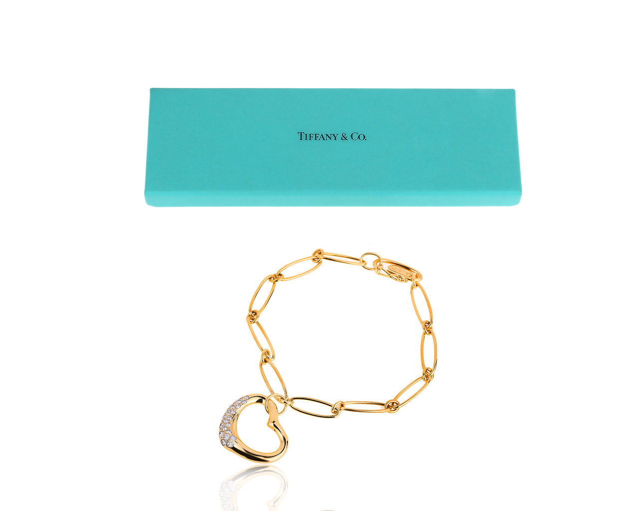 Оригинальный золотой браслет с бриллиантами 0.42ct Tiffany&Co