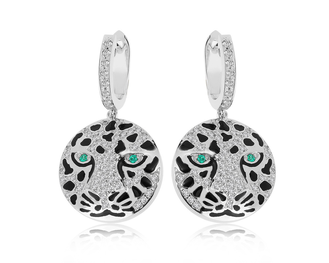 Прелестные золотые серьги с бриллиантами 1.38ct 180820/4