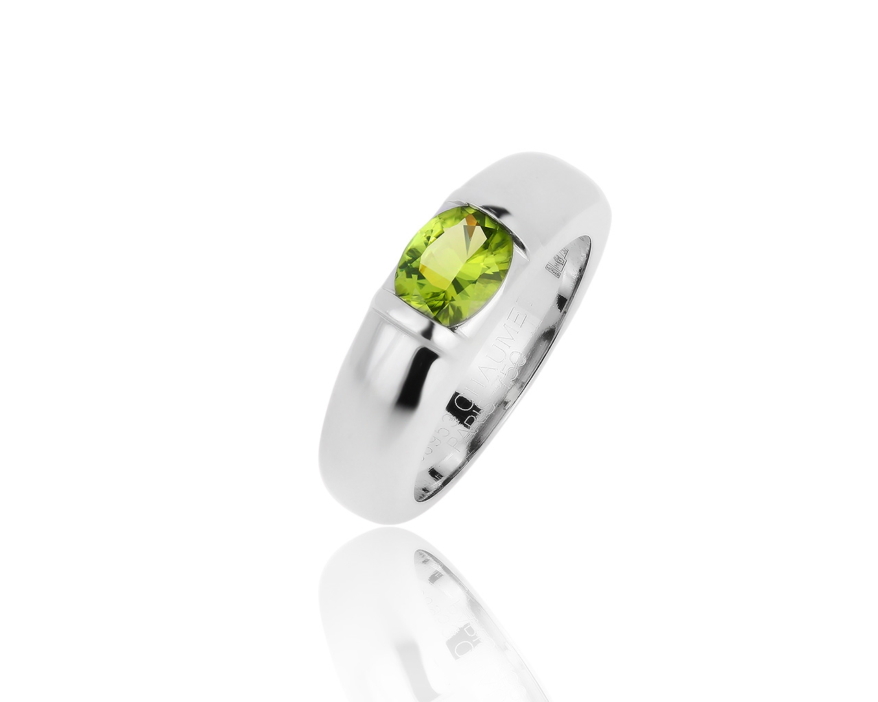 Оригинальное золотое кольцо с хризолитом 1.02ct Chaumet 180819/2