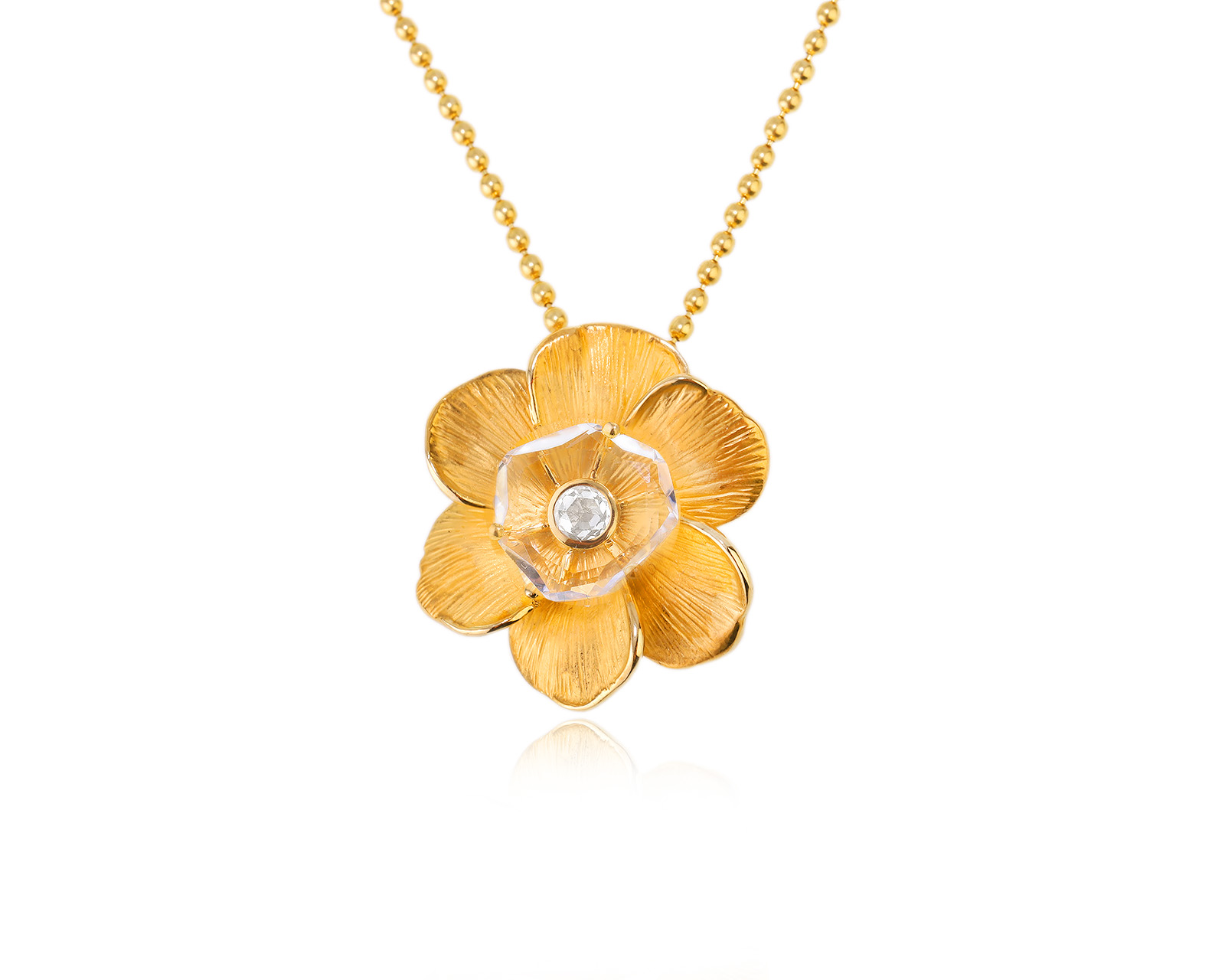 Оригинальный золотой кулон Carrera y Carrera Gardenia