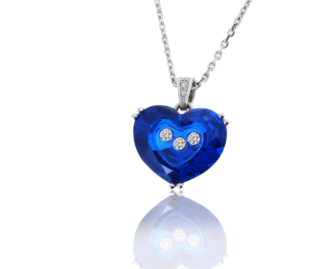 Оригинальный золотой кулон с бриллиантами 0.18ct Chopard 090819/1