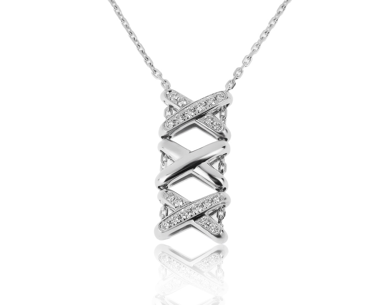 Оригинальный золотой кулон с бриллиантами 0.22ct Chaumet Liens 271120/9 Оригинальный золотой кулон с бриллиантами 0.22ct Chaumet Liens 271120/9