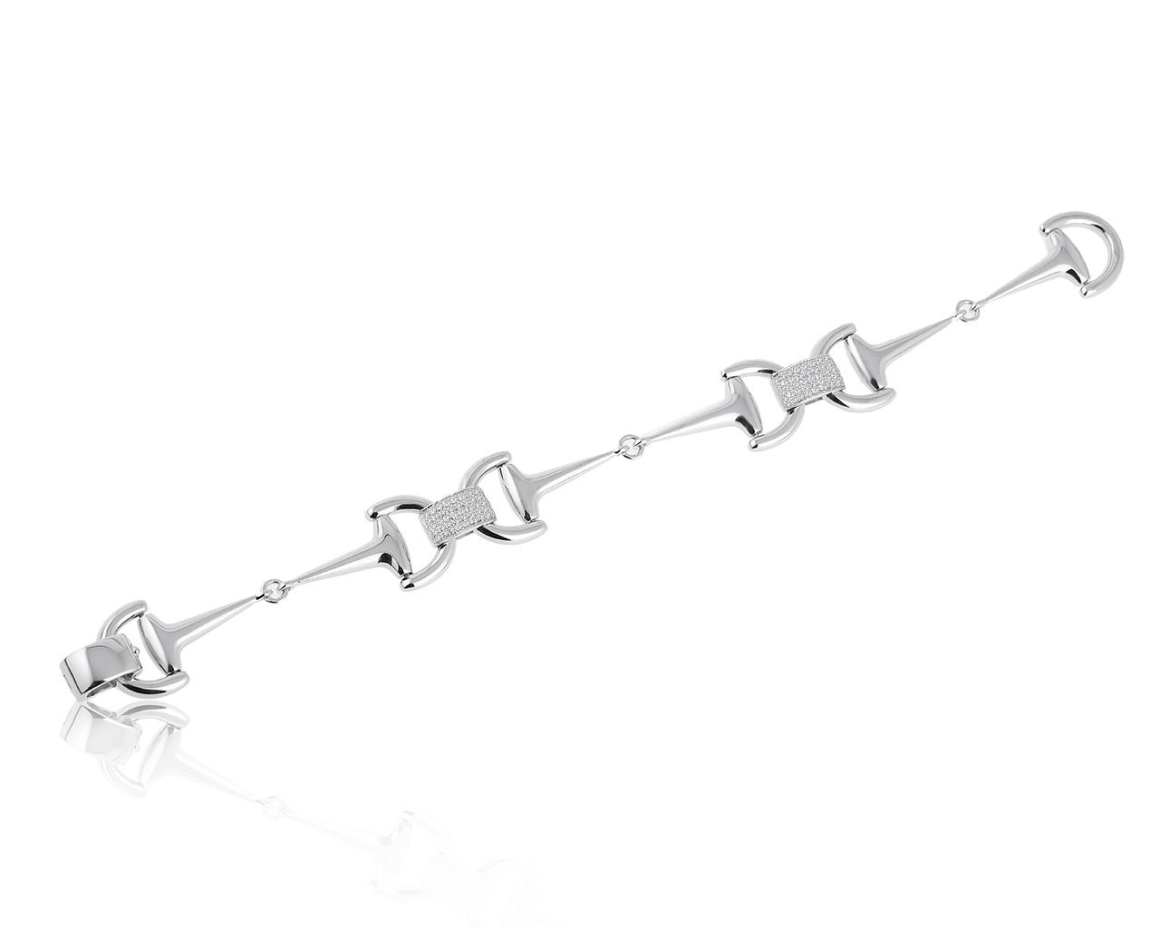 Притягательный золотой браслет с бриллиантами 0.55ct