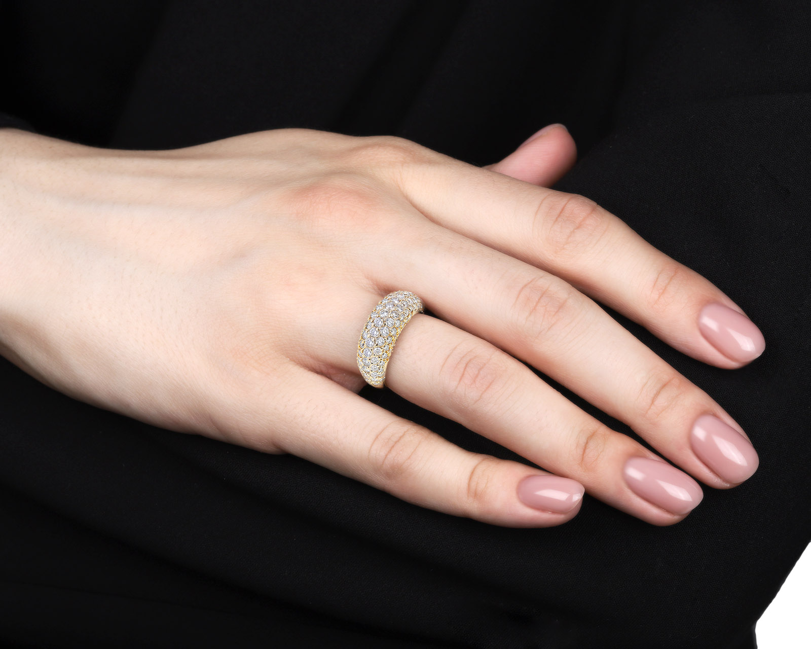 Великолепное золотое кольцо с бриллиантами 1.87ct