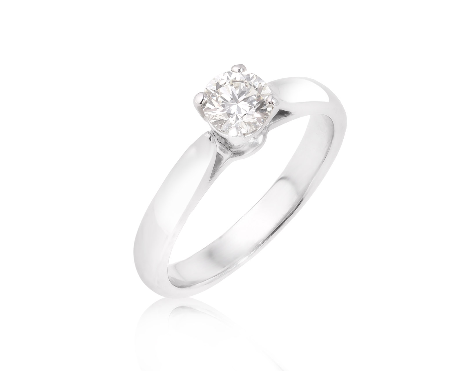 Золотое кольцо с бриллиантом 0.42ct 311224/5