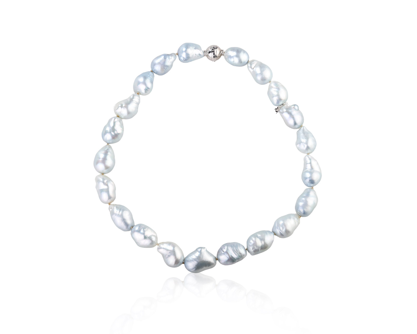 Оригинальное золотое колье с барочным жемчугом Mikimoto Baroque 160826/2