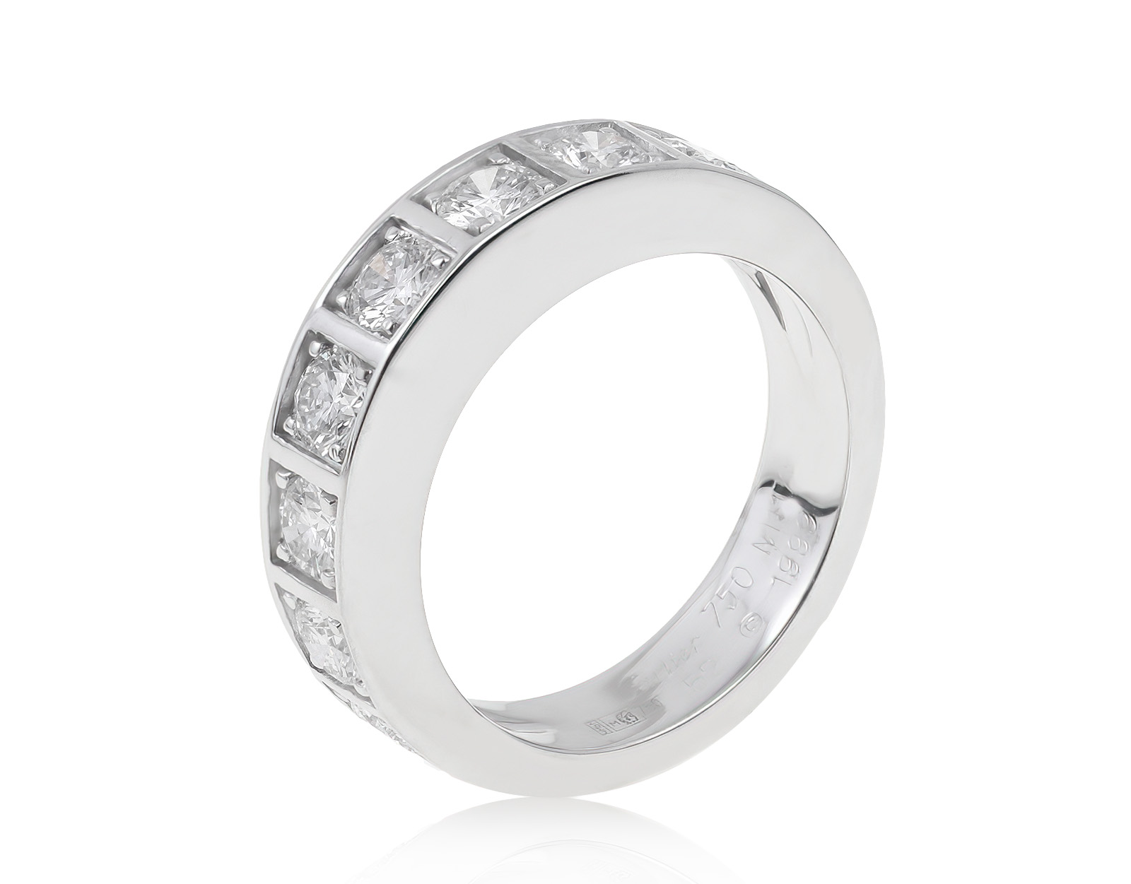 Оригинальное золотое кольцо с бриллиантами 1.40ct Cartier Lanieres 200521/8