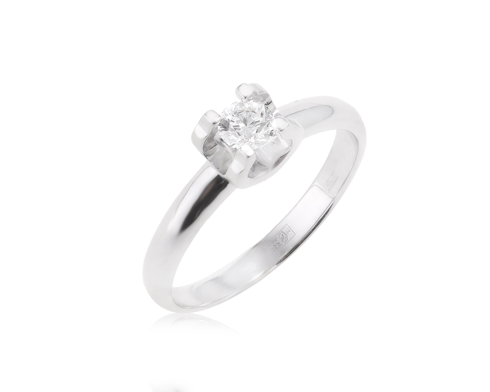 Оригинальное золотое кольцо ЭПЛ Якутские бриллианты 120823/2