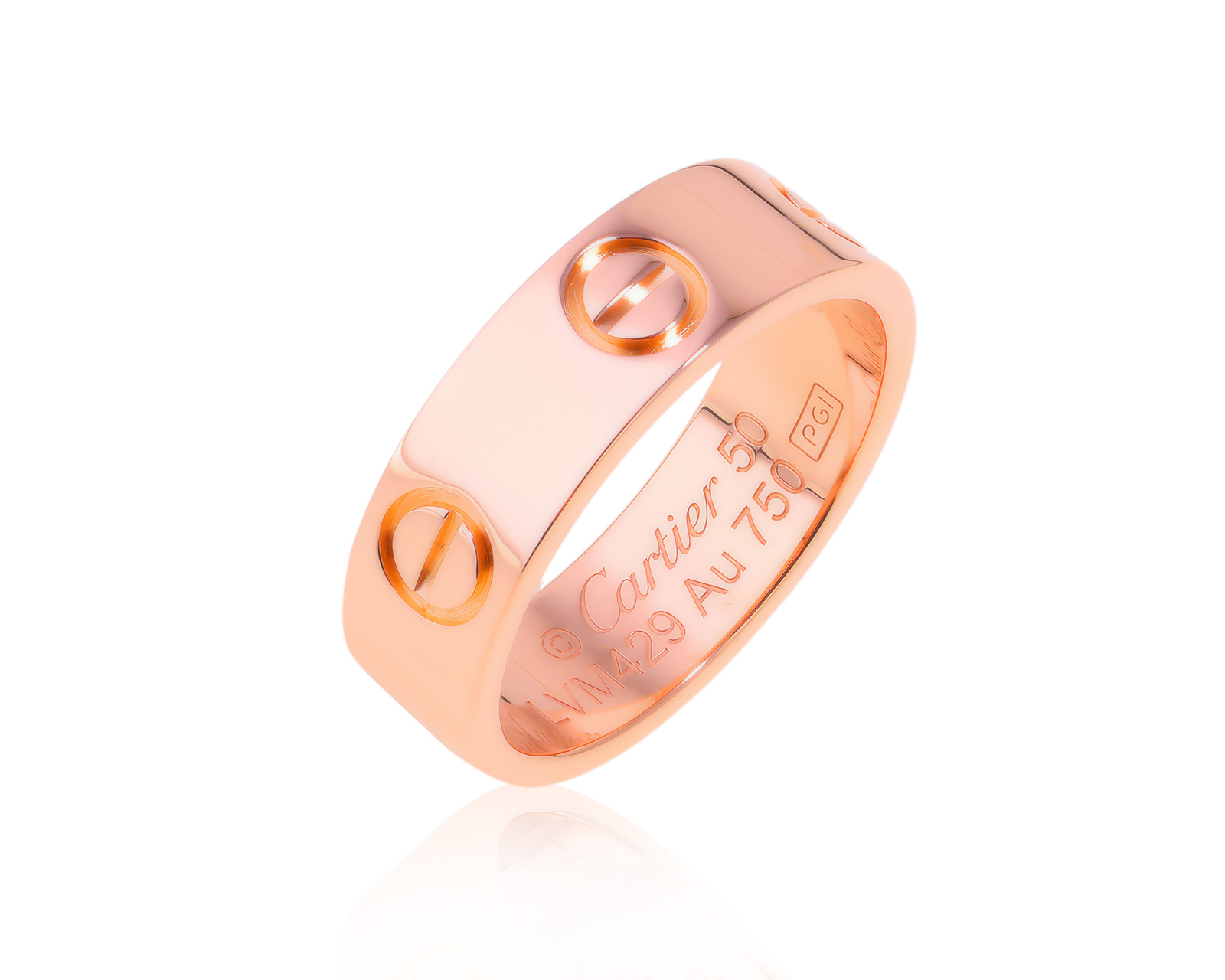 Оригинальное золотое кольцо Cartier Love 181024/2