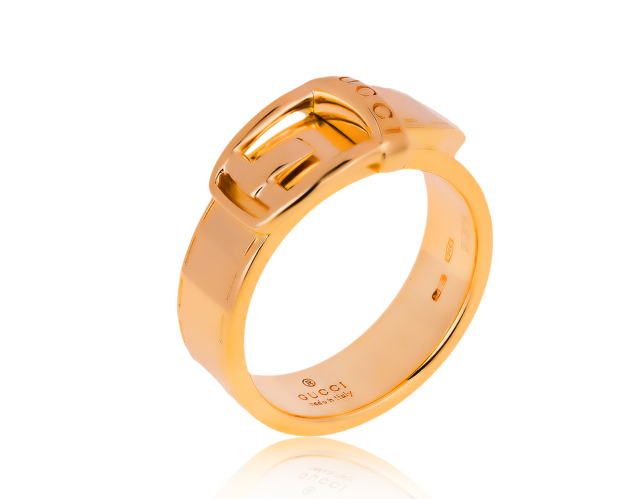 Оригинальное золотое кольцо Gucci 230220/5