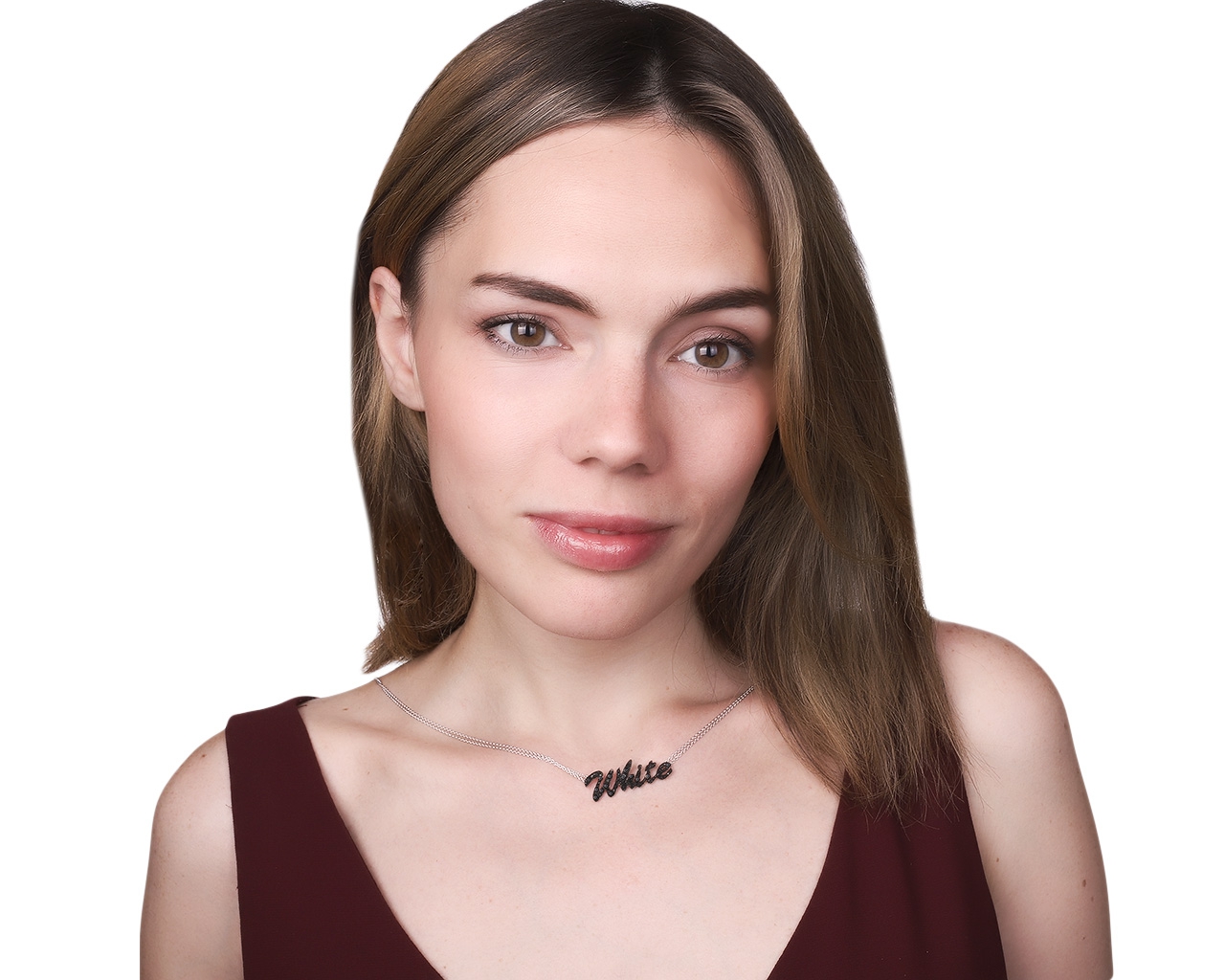 Эстетичное золотое колье с бриллиантами 0.58ct