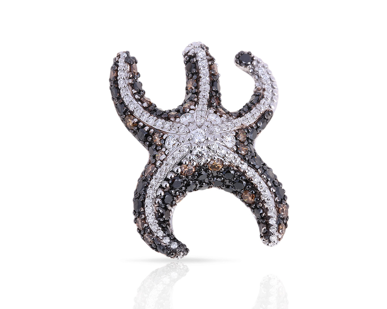 Красивая золотая подвеска с бриллиантами 1.44ct 250518/3