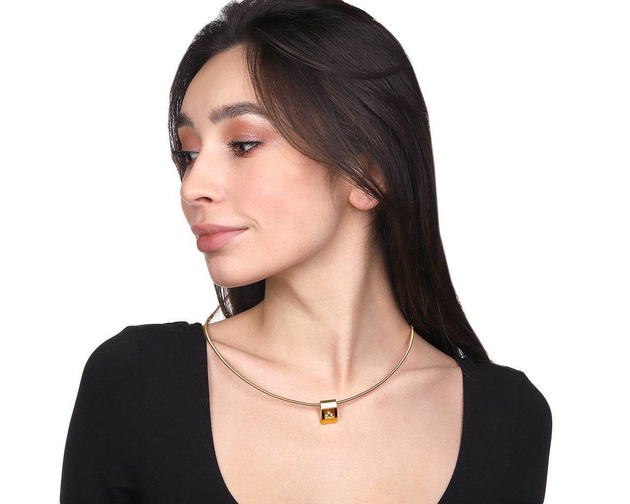 Оригинальный золотой кулон с бриллиантами 0.15ct Chopard