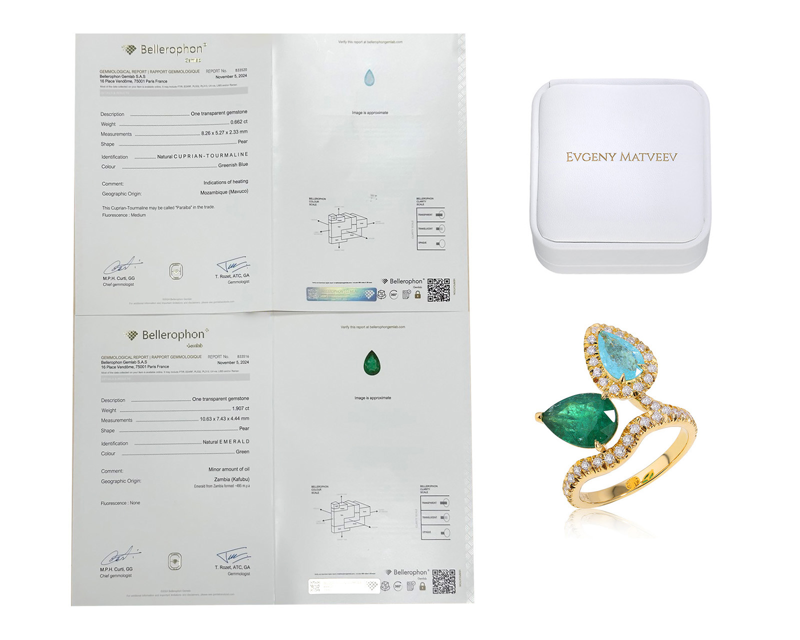 Золотое кольцо с изумрудом Замбия 1.90ct Evgeny Matveev