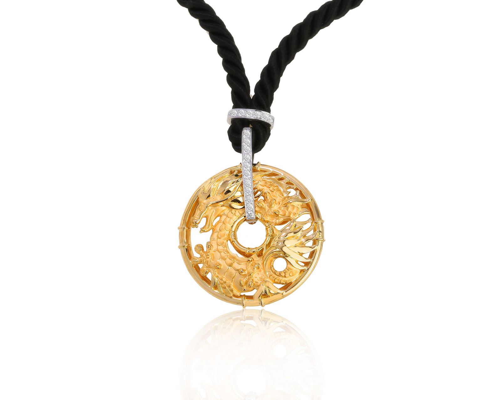 Оригинальный золотой кулон Carrera y Carrera Circulos De Fuego Shanghai Medium 130322/1