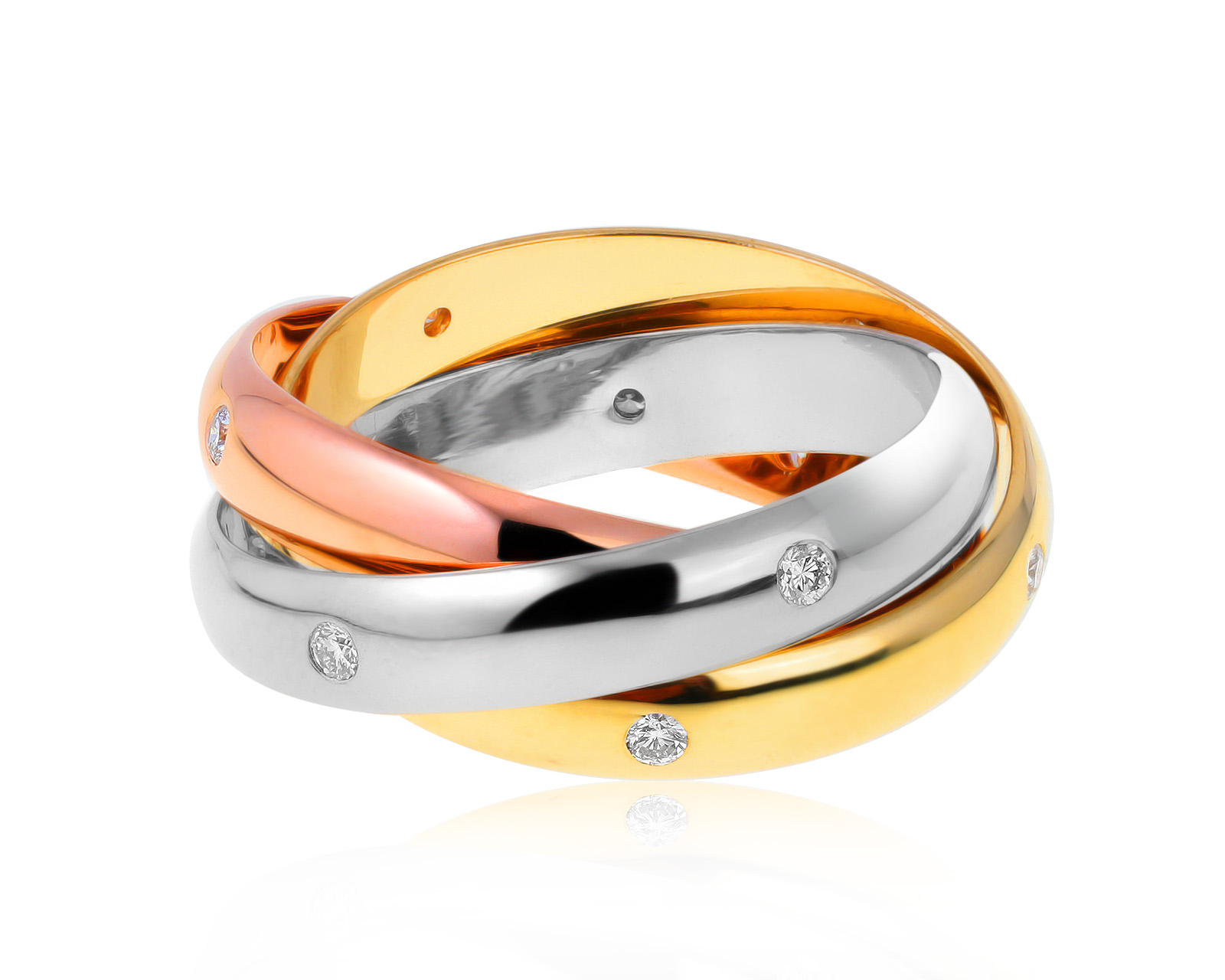 Прелестное золотое кольцо с бриллиантами 0.30ct 280521/24