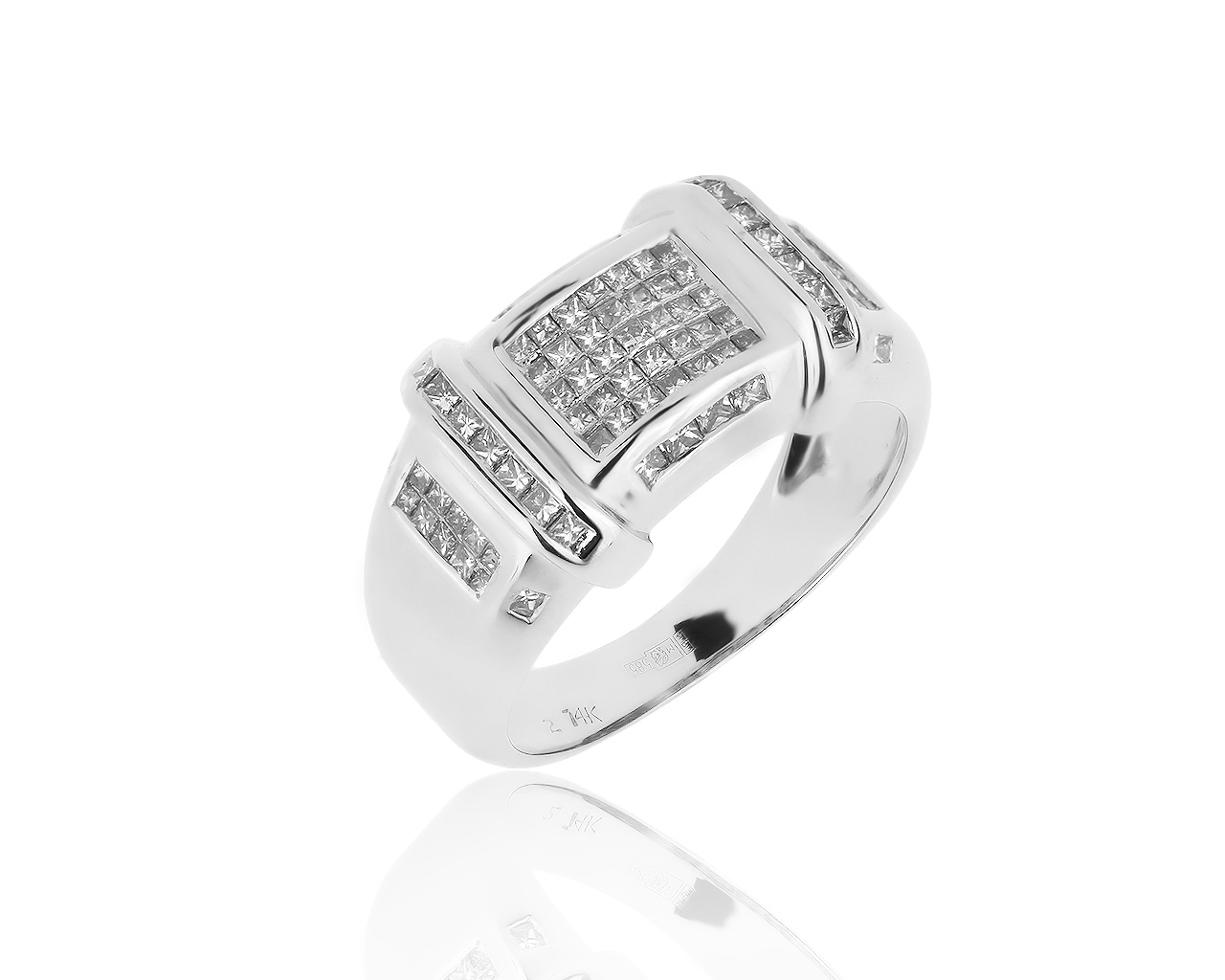 Восхитительное золотое кольцо с бриллиантами 1.25ct 210819/25