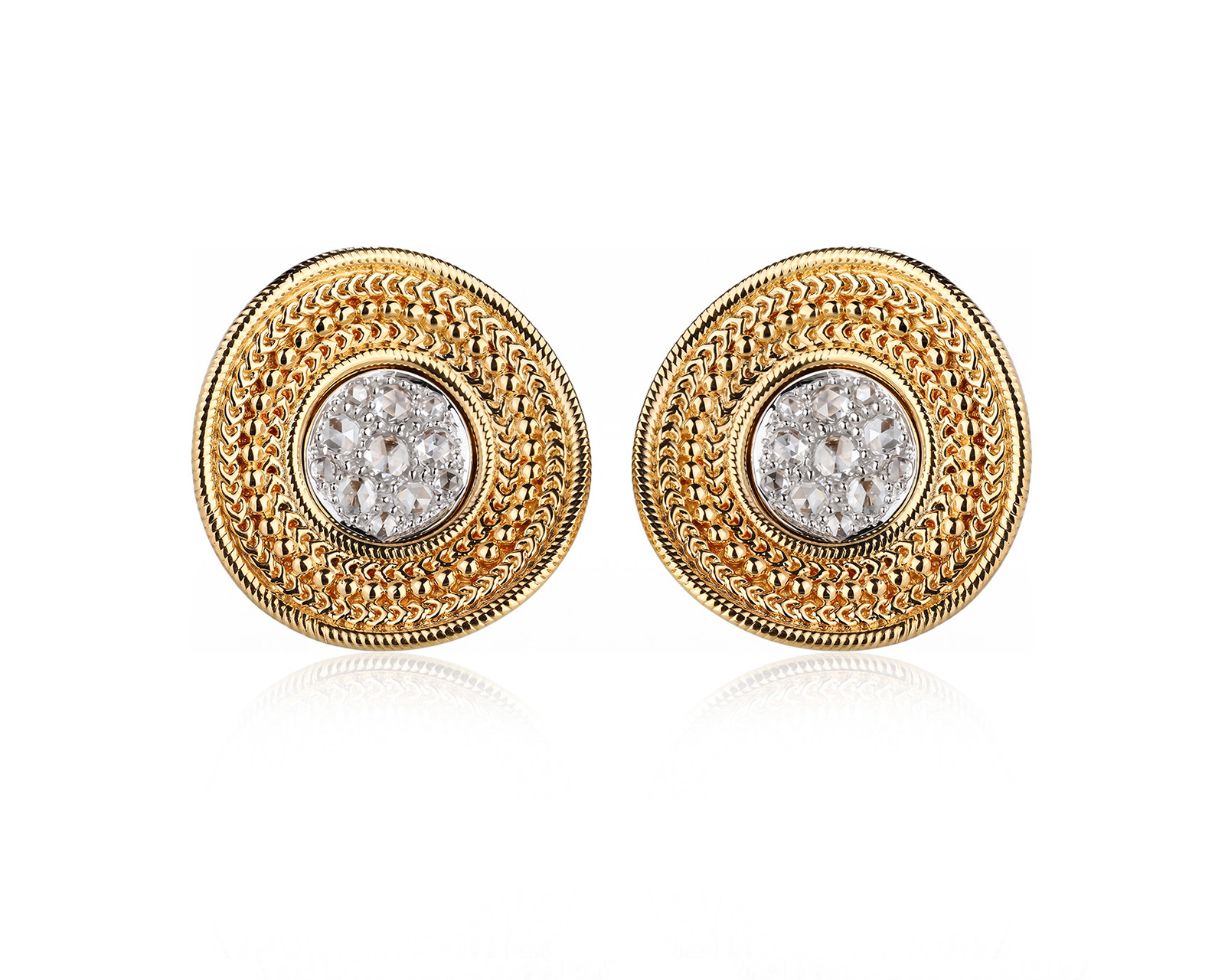 Оригинальные золотые серьги с бриллиантами 1.42ct Carrera y Carrera Ruedo 250826/3