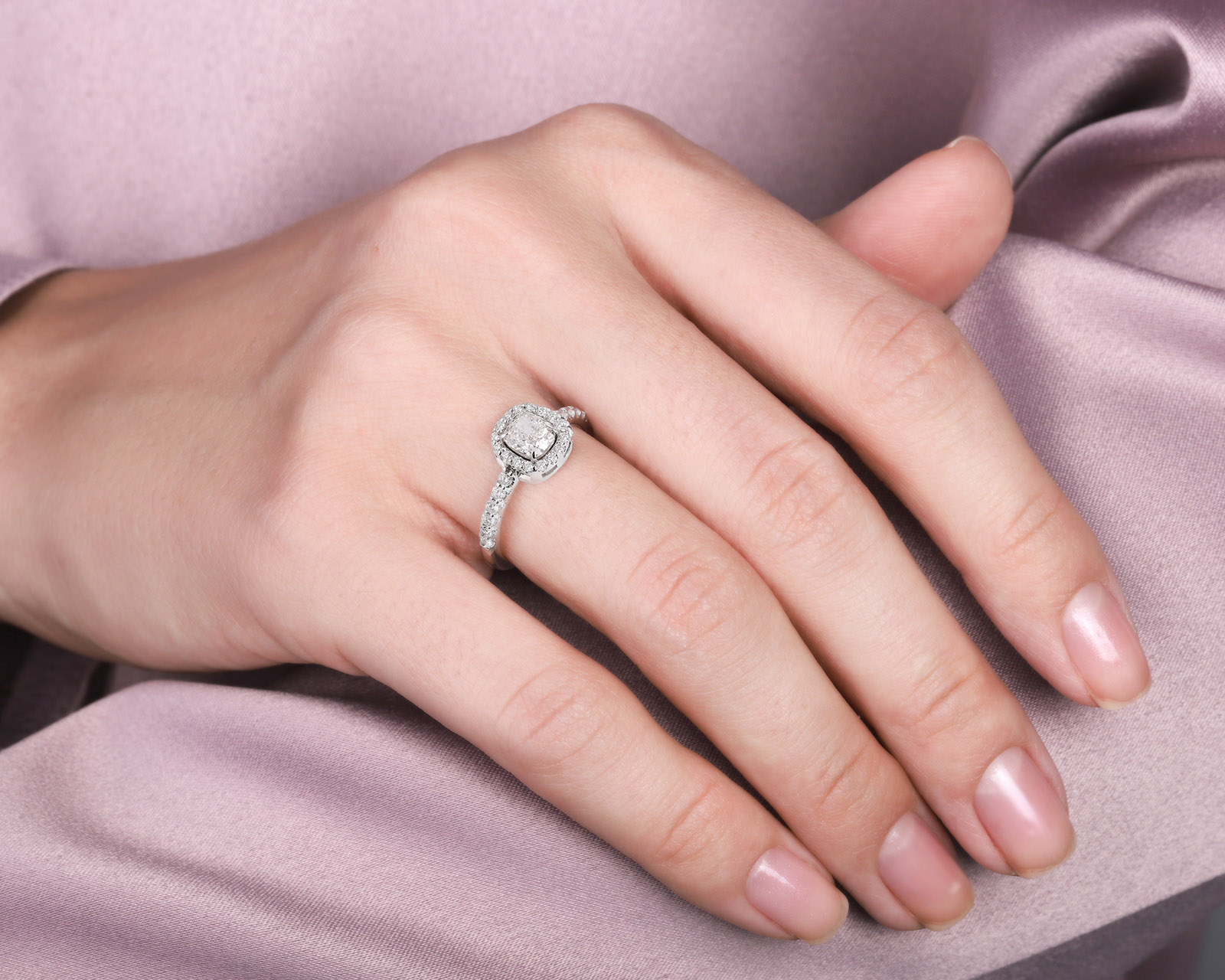 Золотое кольцо с бриллиантами 1.02ct Evgeny Matveev