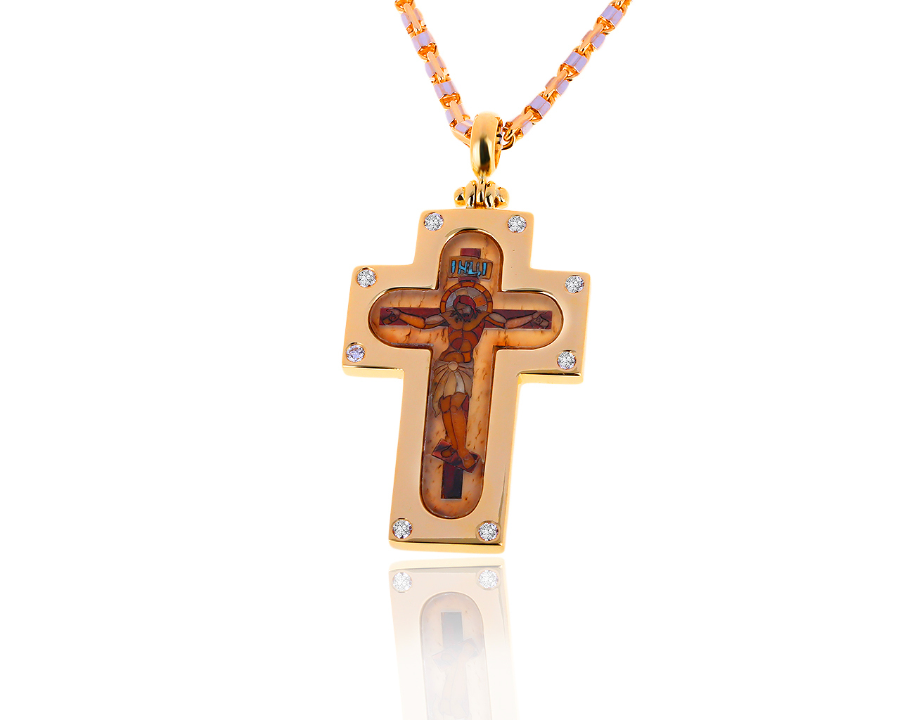 Внушительный золотой кулон с бриллиантами 0.30ct 081219/1